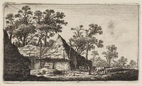 TvB G 2690
          <br/>
          Boer met koe bij een boerderij (no. 12 uit een serie van 12 nederlandse dorps- & rivier gezichten)
          <br/>
          <em>Schwegman, Hendrik (1761-1816)</em>